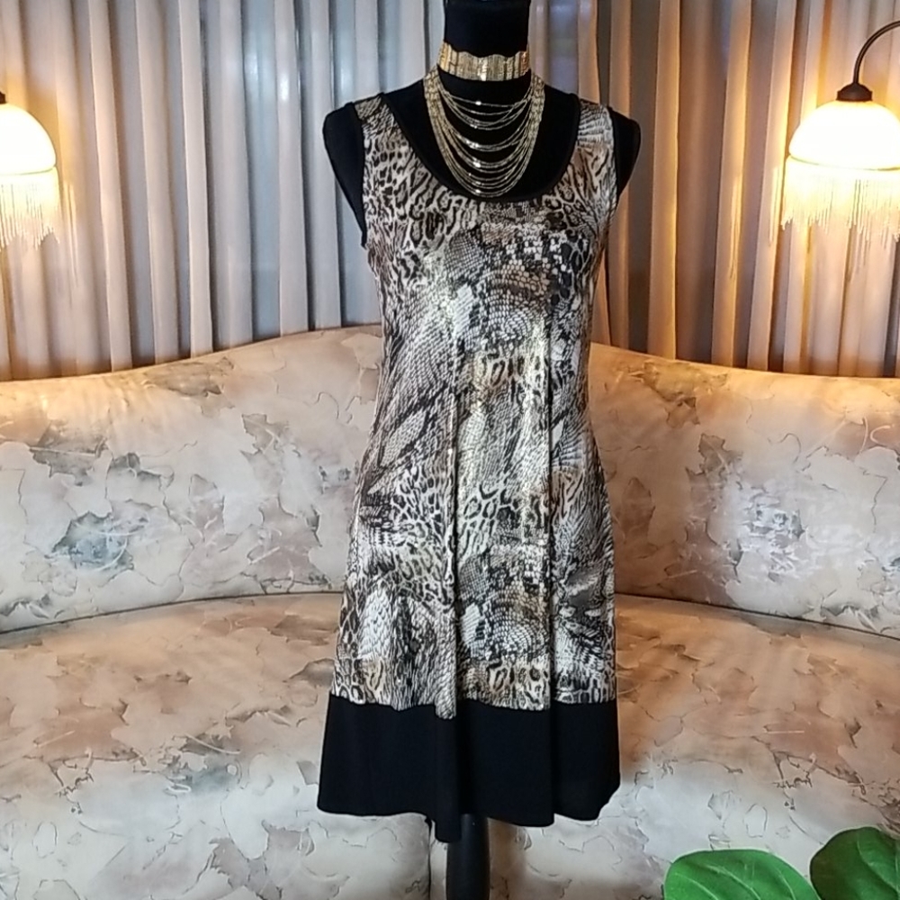 NWOT / Animal Print Sheath Dress by Prelude